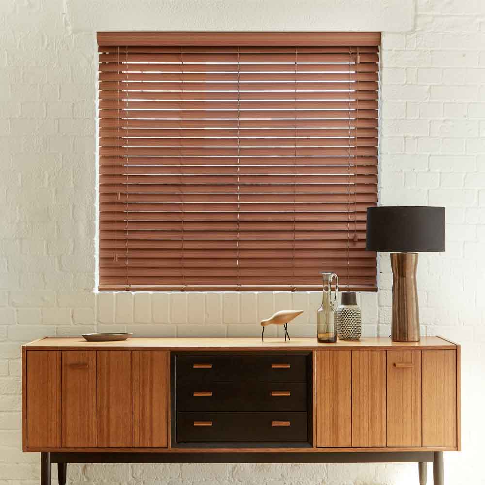 Wooden blinds in Jersey